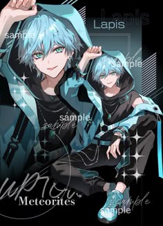 18 らぴすくん🩵 ideas in 2026 | meteorite, meteora, mens blue hair