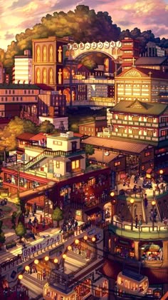 架空の都市」のアイデア 40 件 | 背景 イラスト, 風景 イラスト