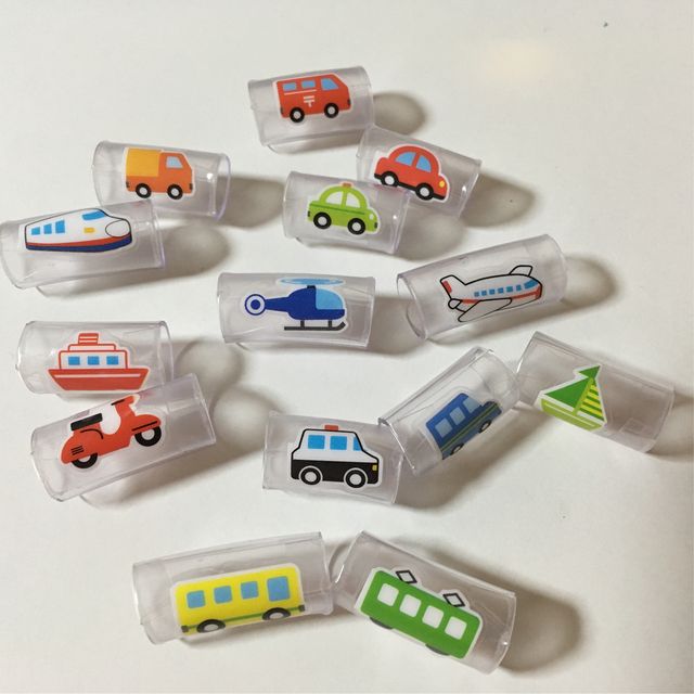 ひも通し 乗り物セット♡