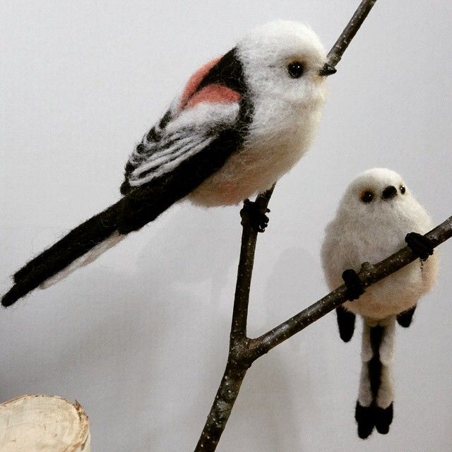 羊毛フェルト☆シマエナガ 北海道に生息する｢雪の妖精｣シマエナガ