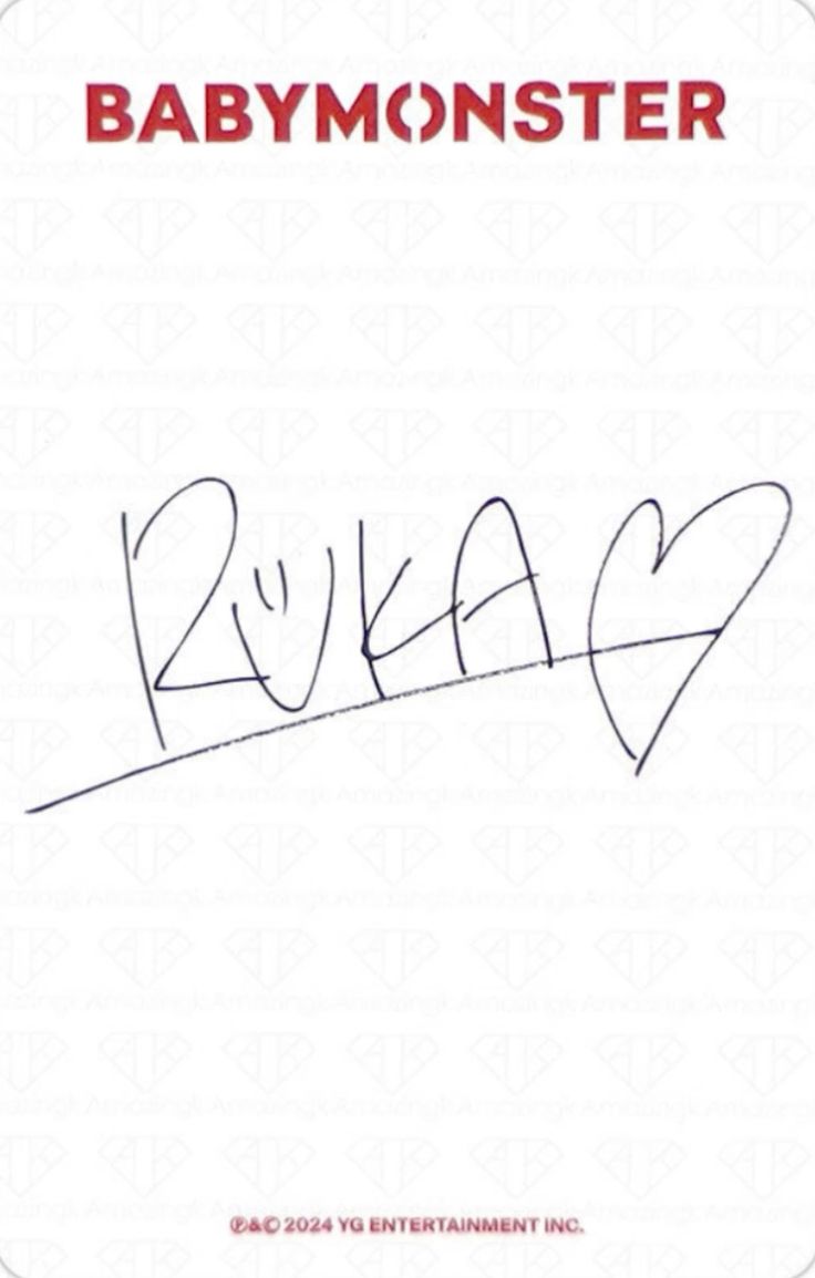 BABYMONSTER “BABYMONS7ER” YG Tag set Ver [FIRST EDITION] (set 1