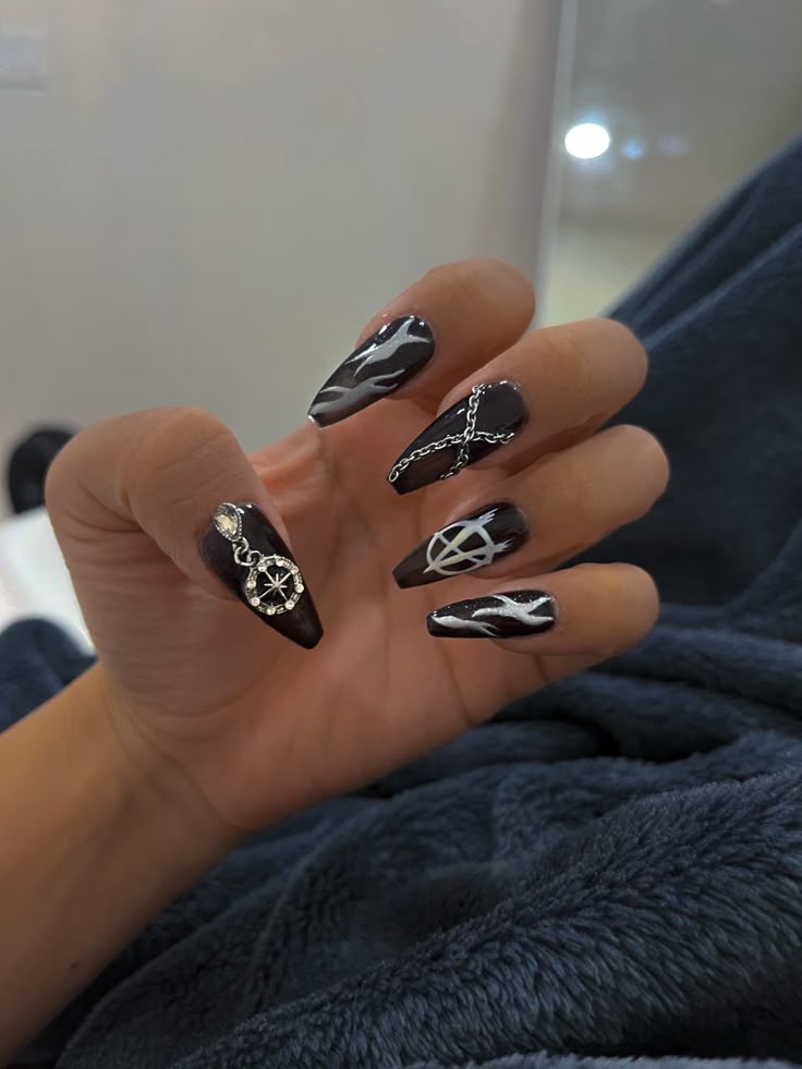 Ateez nails | Nail art, Nail designs, Concert nails