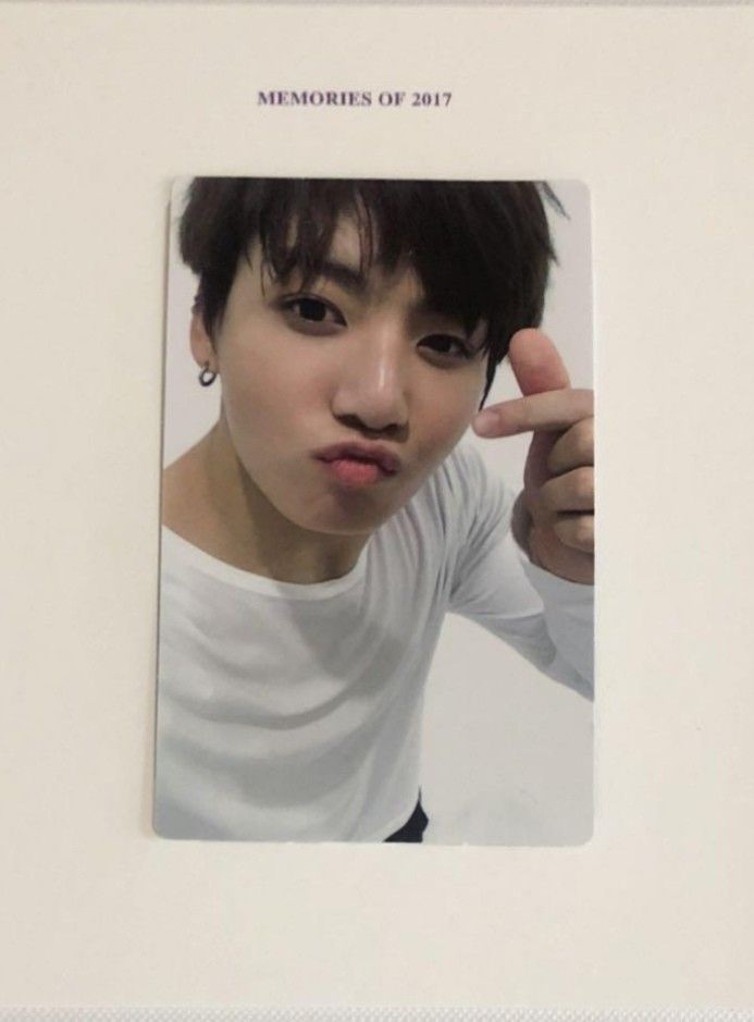 BTS Memories 2017 Blu-ray Photocard Jungkook