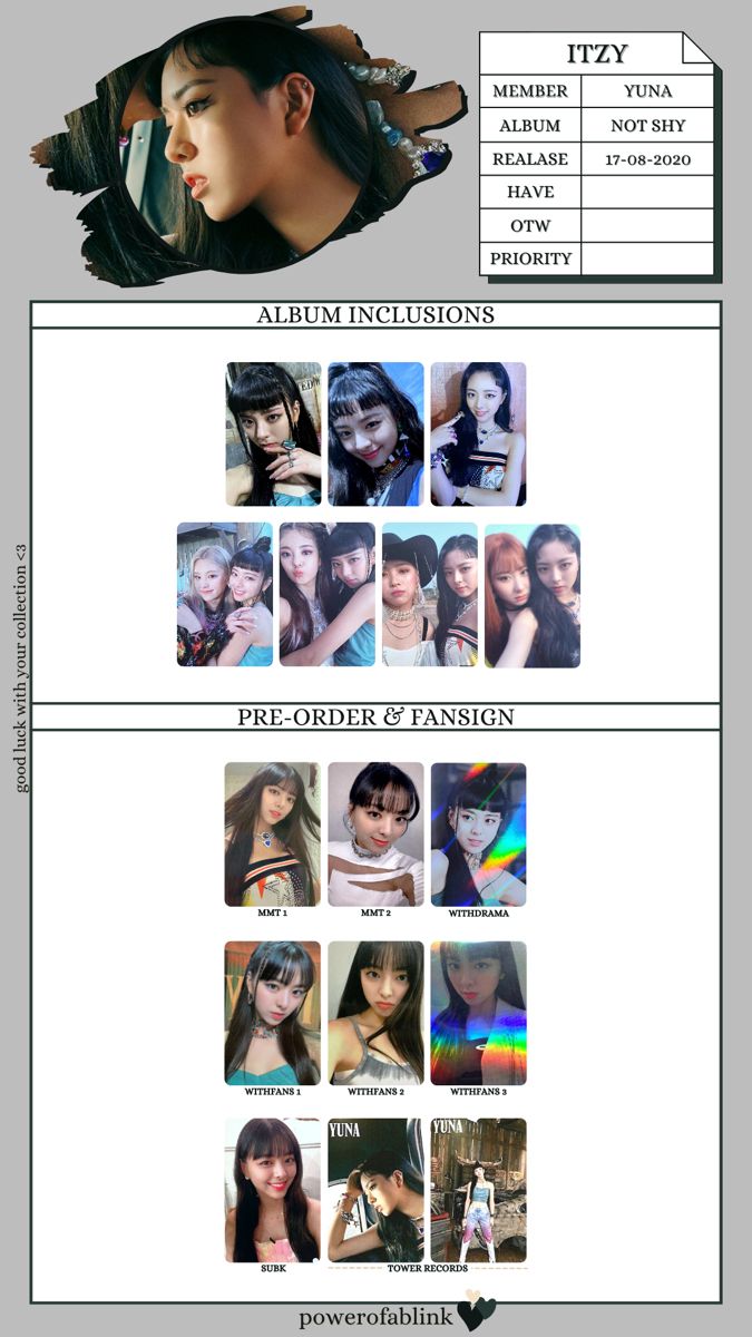10 件の「itzy ユナ トレカ 一覧」のアイデアを今すぐ保存 | ユナ