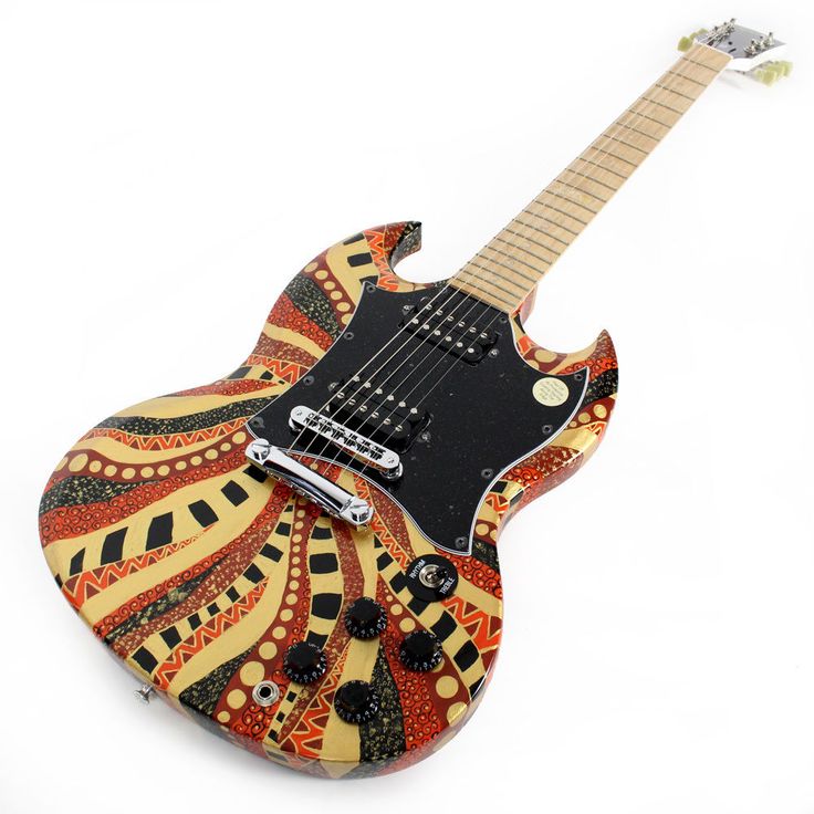 Gibson SG Raw Power Custom Painted by Sarah Gallenberger