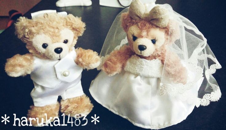 DIY for my wedding＊ダッフィーのぬいぐるみバッジの衣装♡型紙を