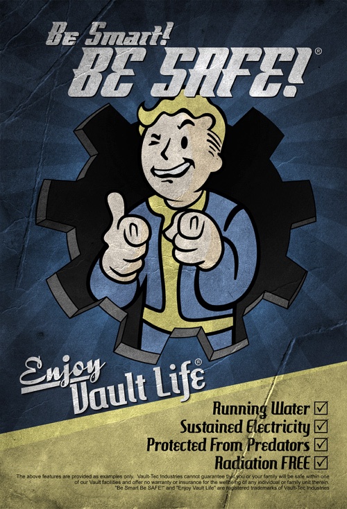 Vault boy poster