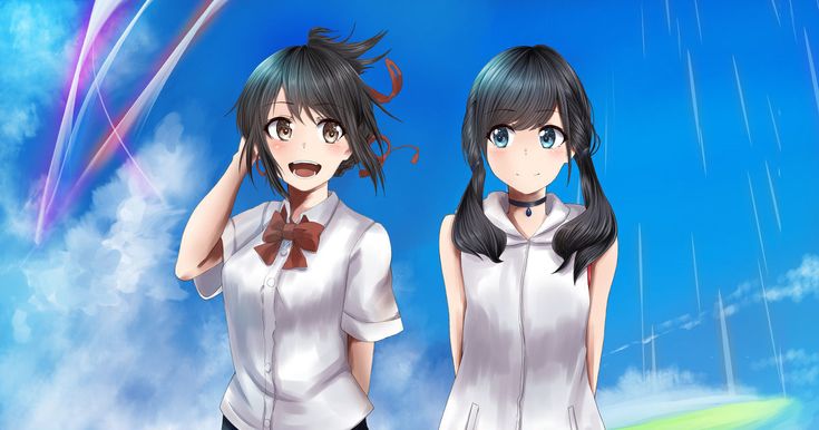 天気の子 天野陽菜 × 宮水三葉 - 奈倉悠C107東4ホ34aのイラスト - pixiv