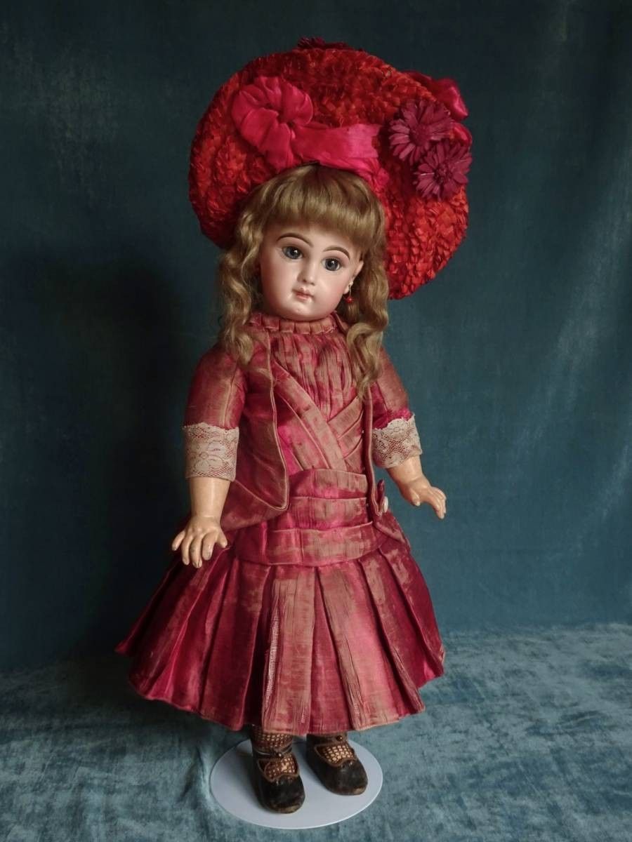 ️アンティーク️ドールドレス ️大きなドール向き アンティークビスク