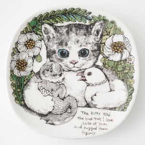 あ*め様 【ヒグチユウコ 九谷焼 絵皿5こねことうみねこ GUSTAVE ギュス