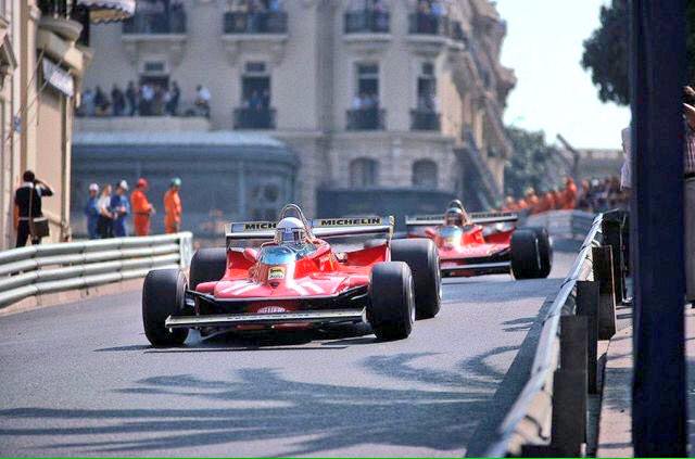 ジョディ・シェクター & ジル・ビルヌーブ、フェラーリ 312T4、モナコ