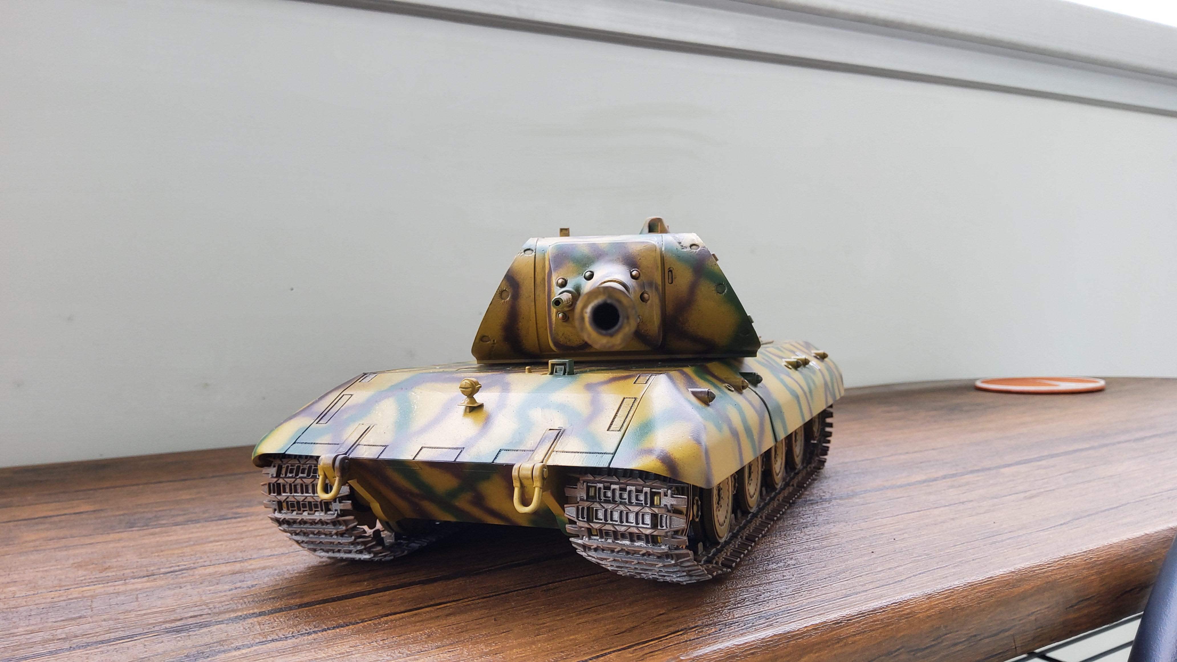 Insanely impractical. This is my finished 1/35 E-100 Super heavy