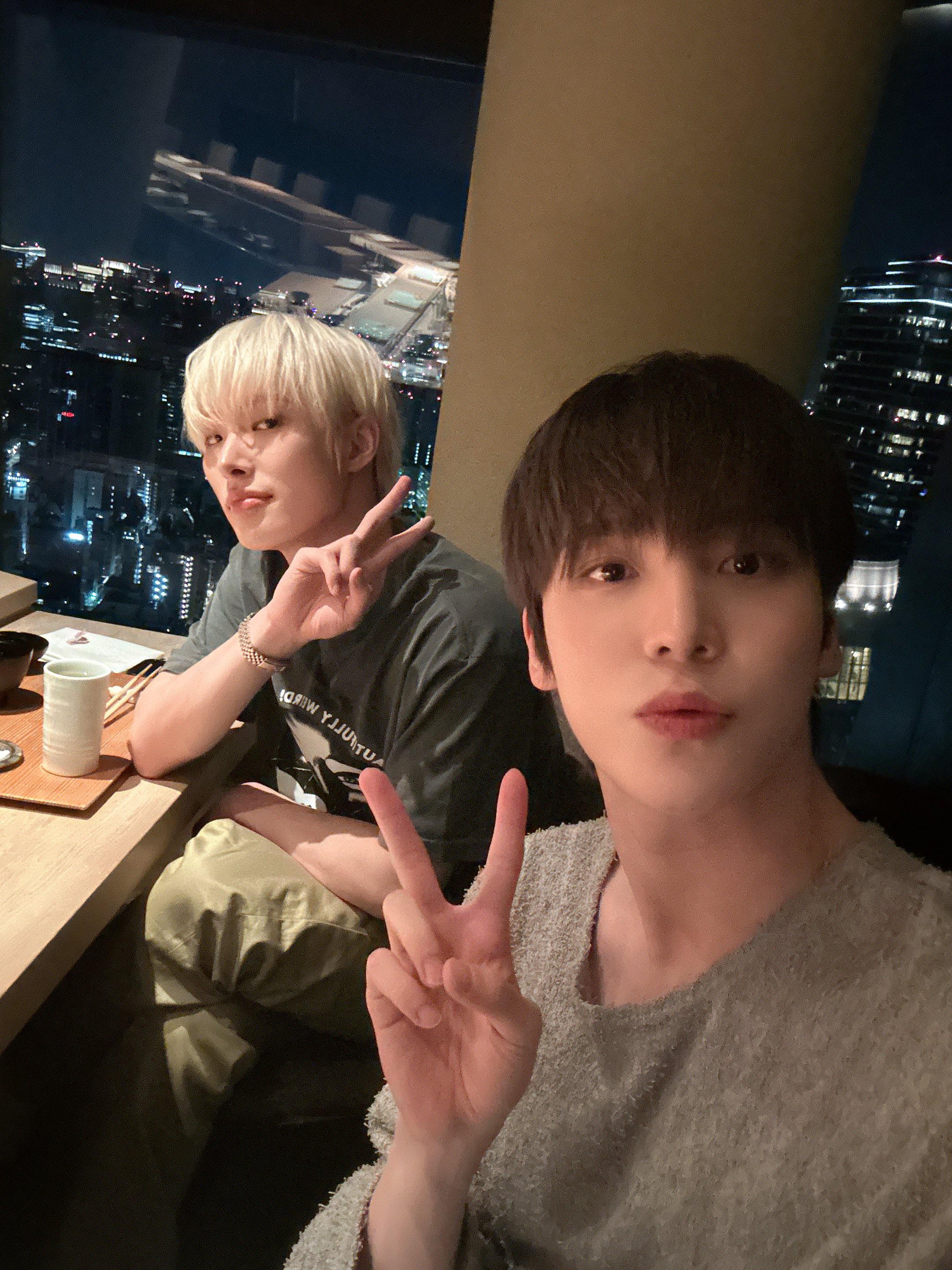 240503 ATEEZ JP on X: [#MINGI] ミンギがセッティングしたユノとの