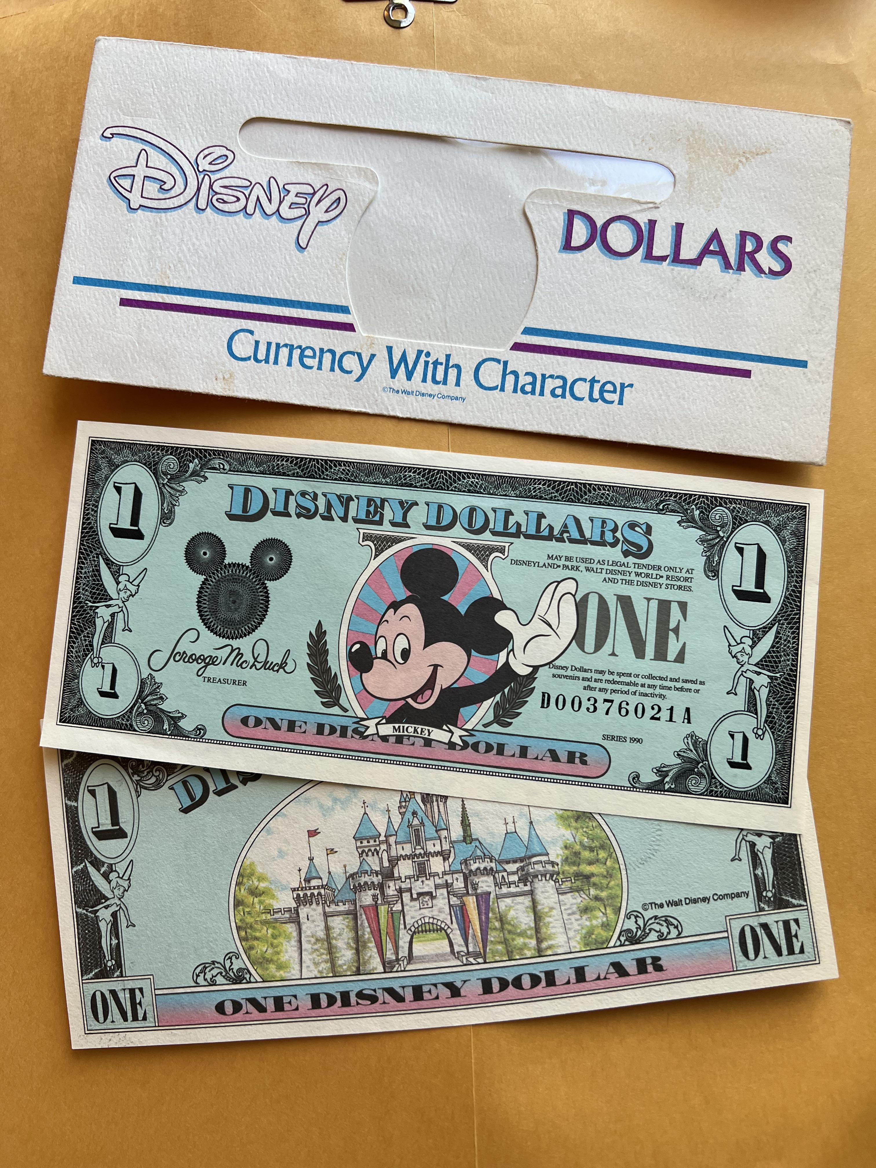 Disney Dollars circa 1990 : r/nostalgia