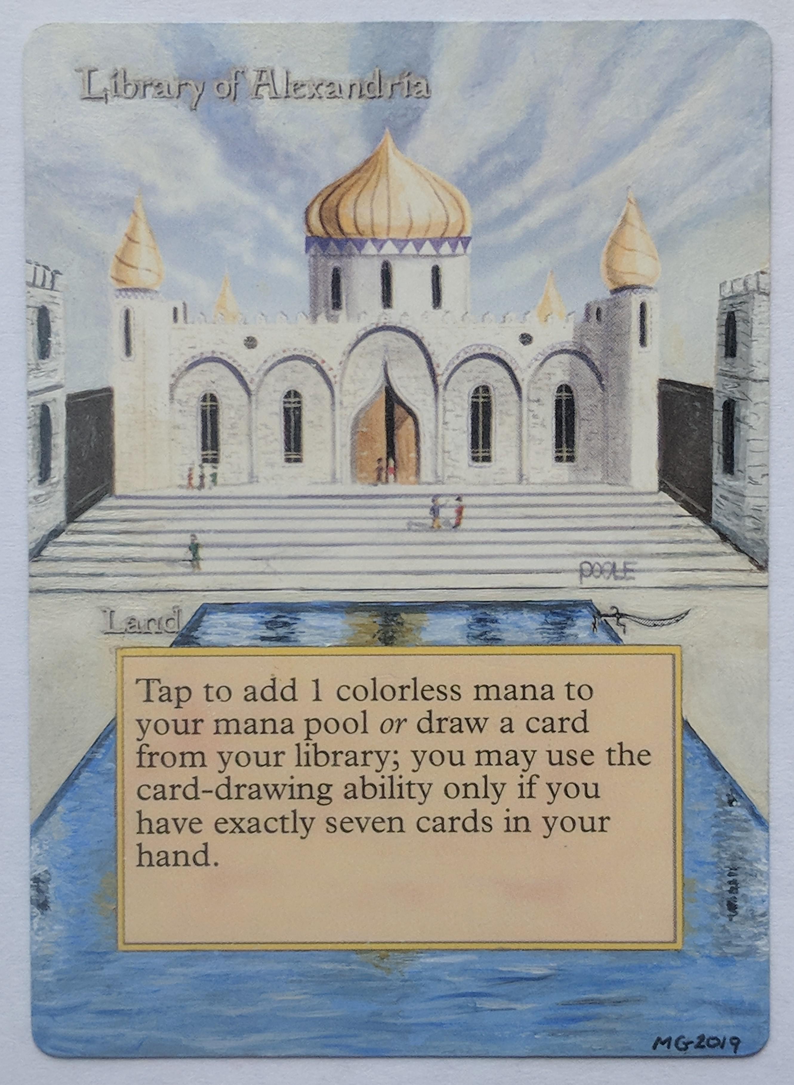 A little spin on a Library of Alexandria : r/magicTCG