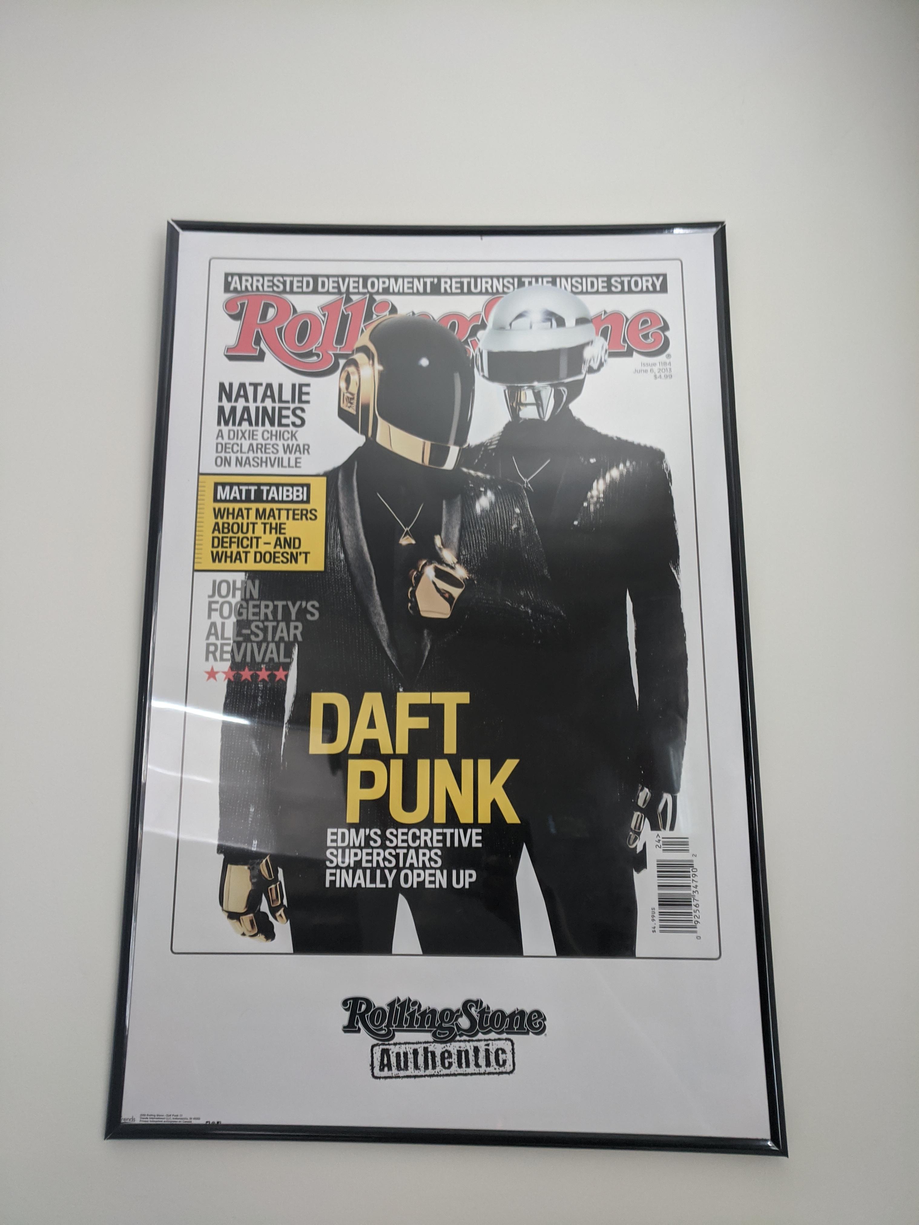 I just assume all Daft Punk fans have this poster, but it doesn't