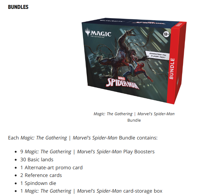 マジック：ザ・ギャザリング | マーベル スパイダーマン - バンドル