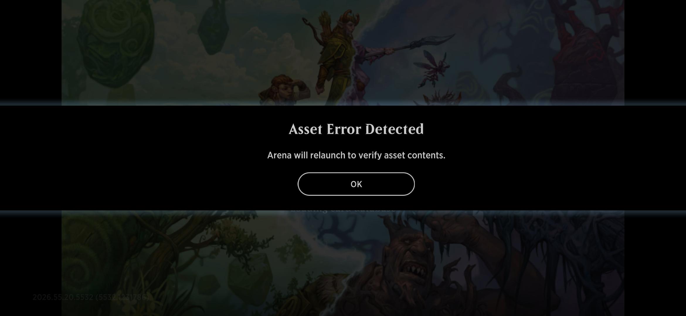 Error after Update : r/MagicArena