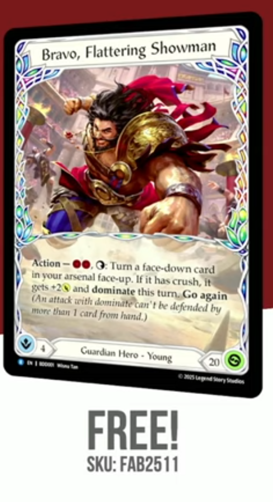 New Bravo from the welcome deck releasing alongside mastery set