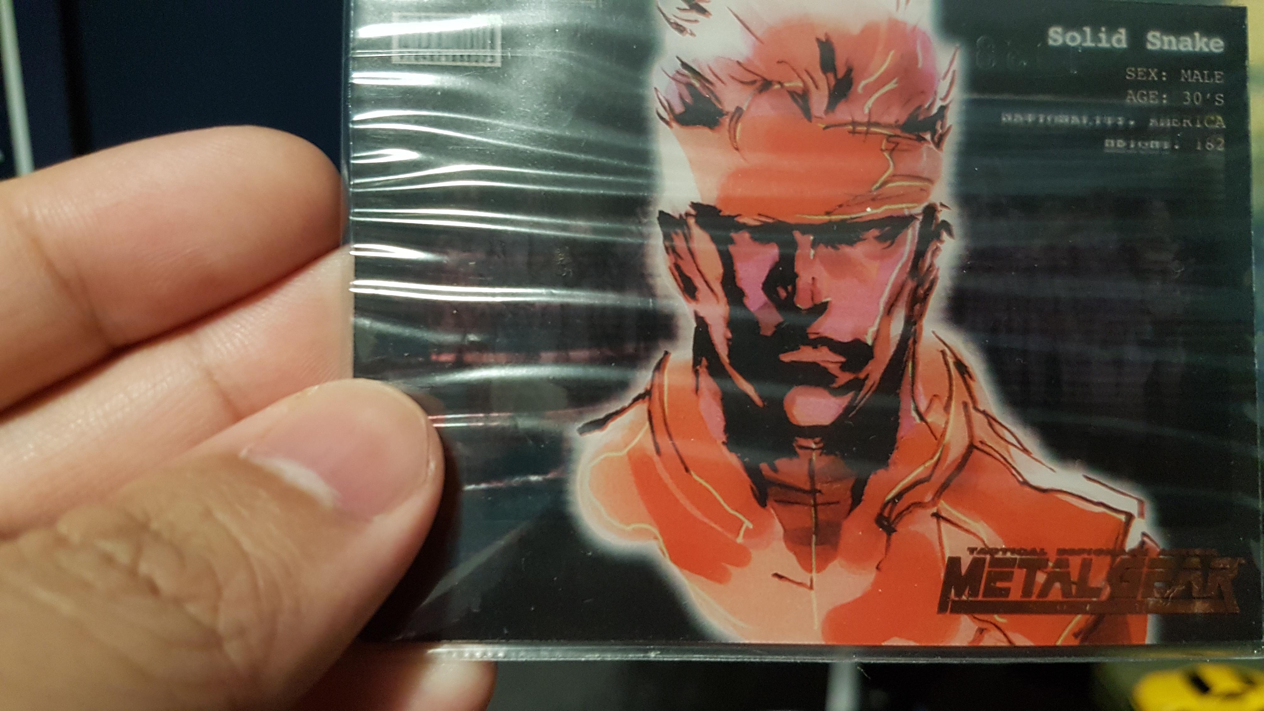 Solid Snake Acetate Trading Card Discovery - Not sure of rarity