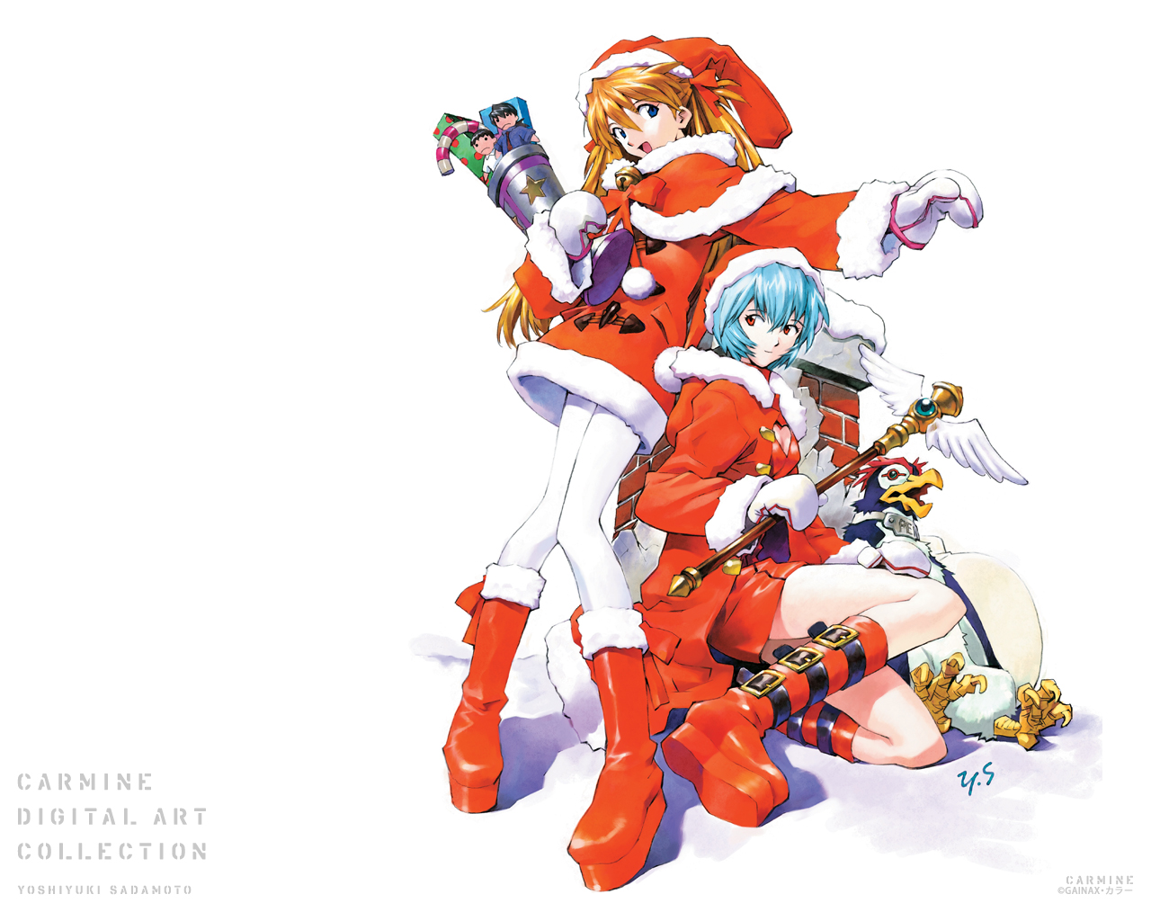 アスカ・ラングレーと綾波レイからメリークリスマス！ : r/evangelion