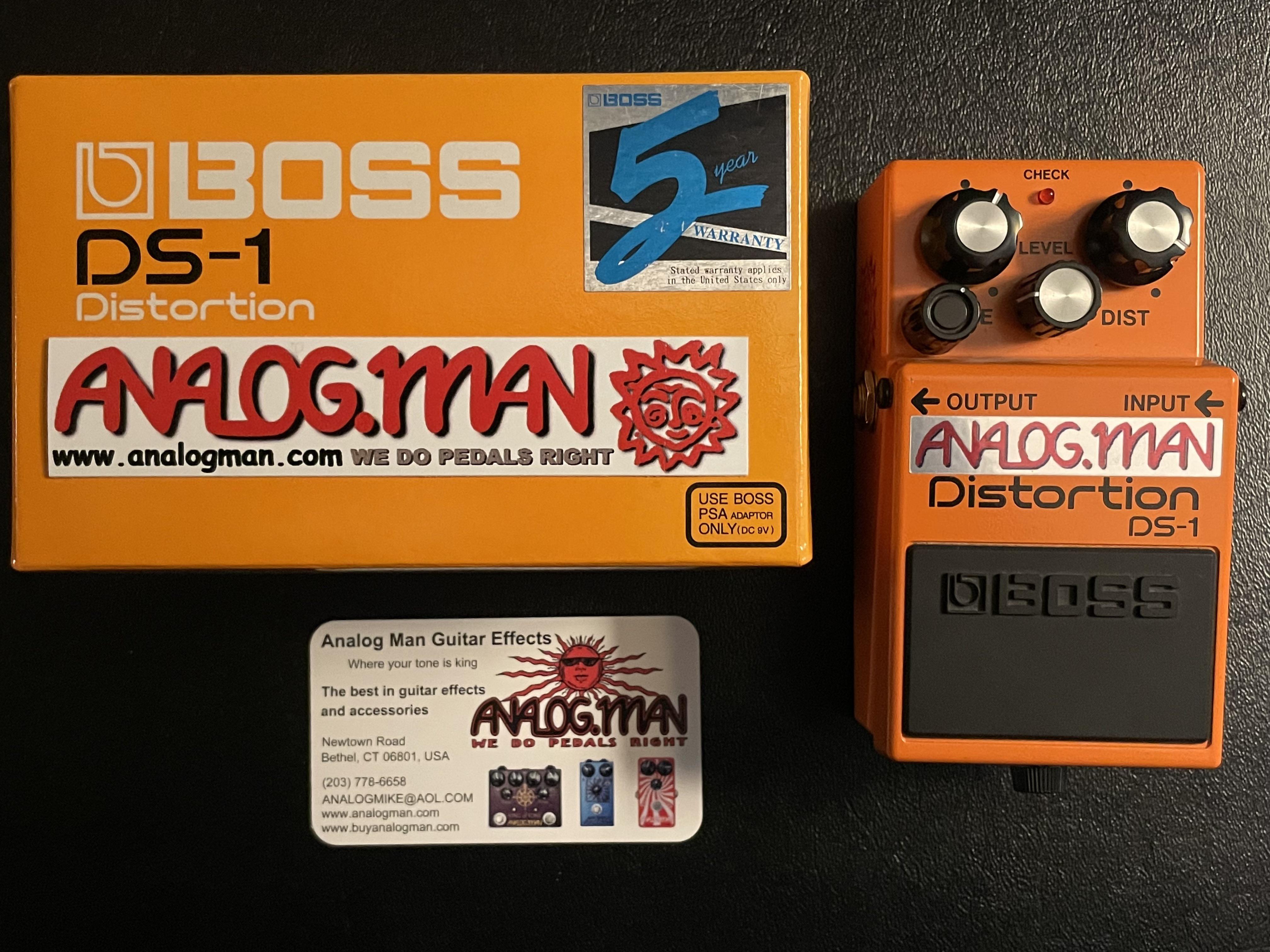 NPD！ Boss DS-1、Analogman DS-1/Pro mod付き、Mids Adjustmentノブ