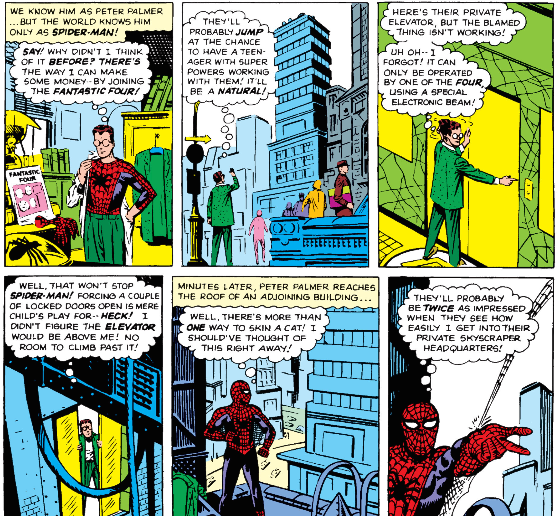 アメイジング・スパイダーマン」の最初の号で、ピーター・パーカーが