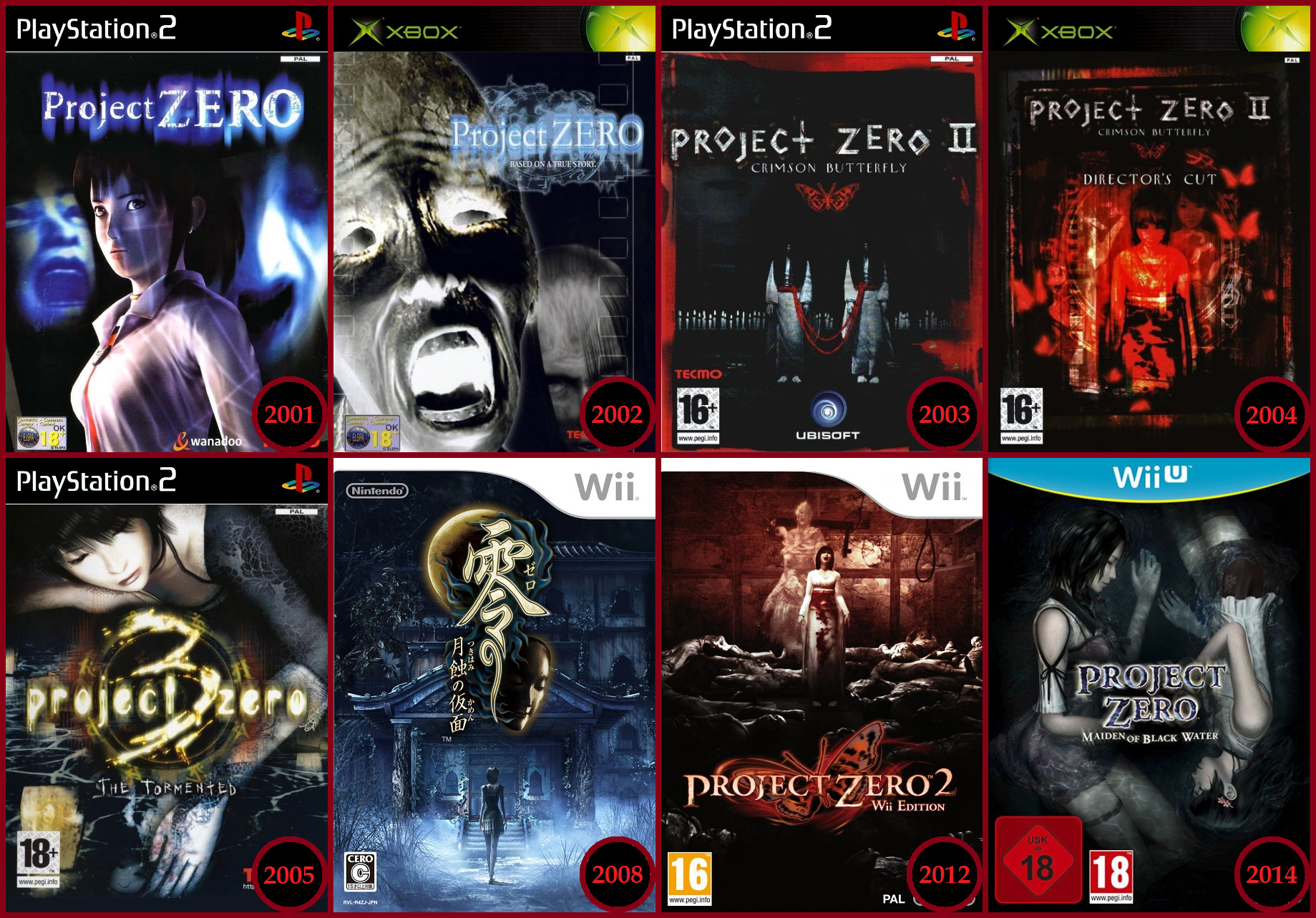 零 ～zero～ シリーズの発売順 : r/fatalframe
