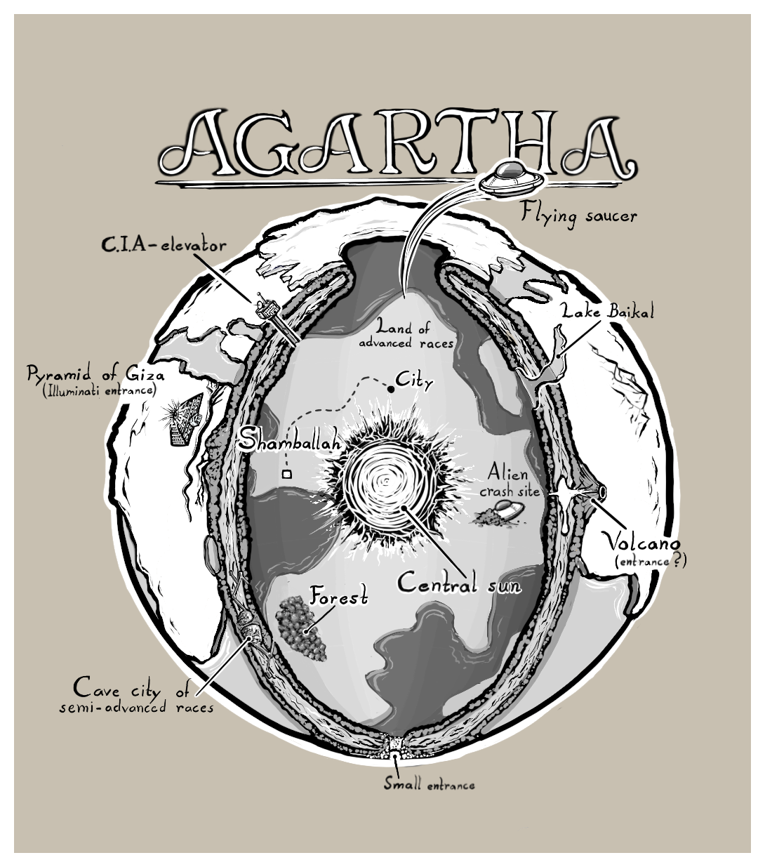 空洞地球 : r/mapmaking