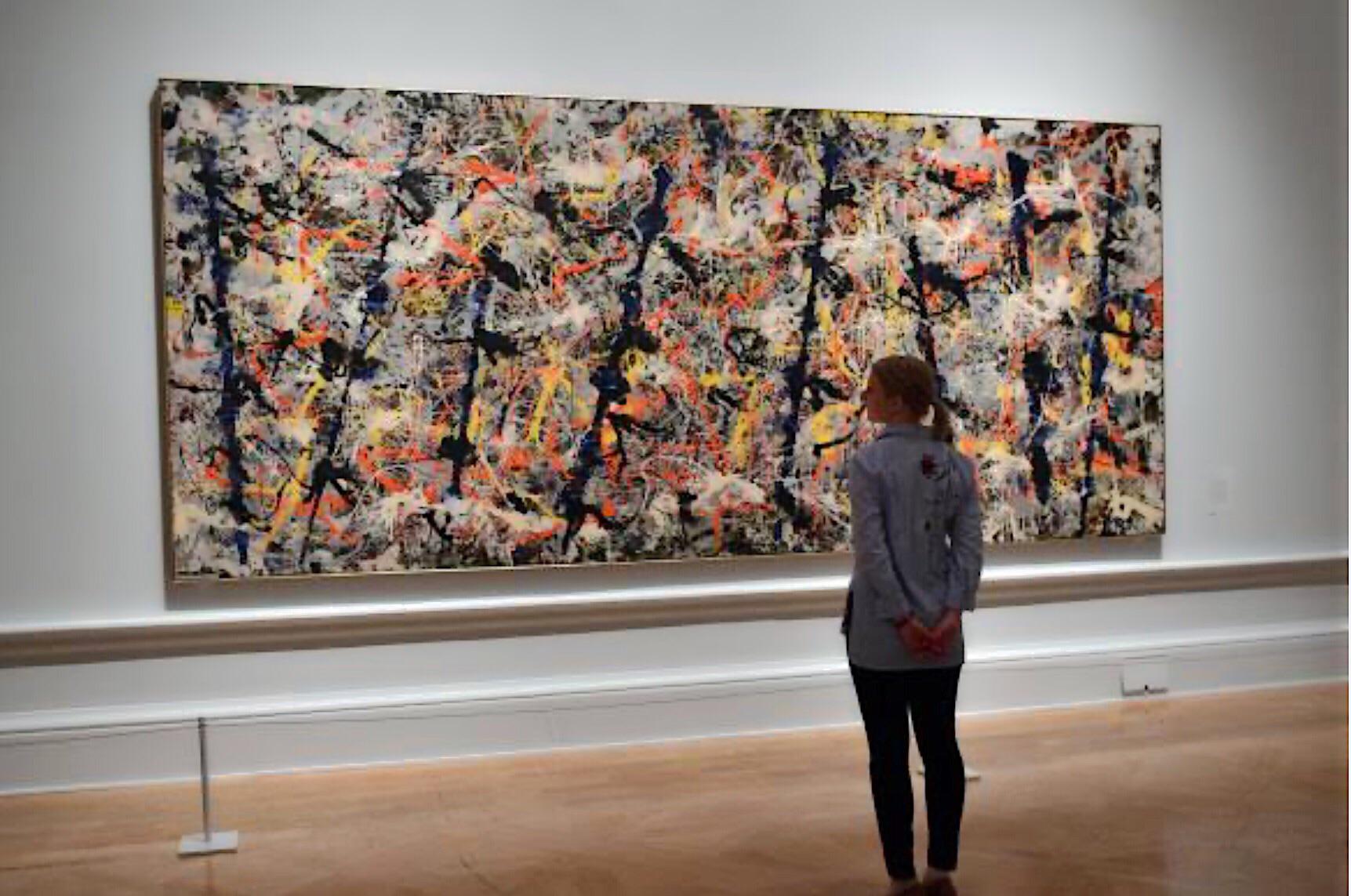 ポロックの「ブルー・ポールズ」は、50年代には6千ドルだったのが