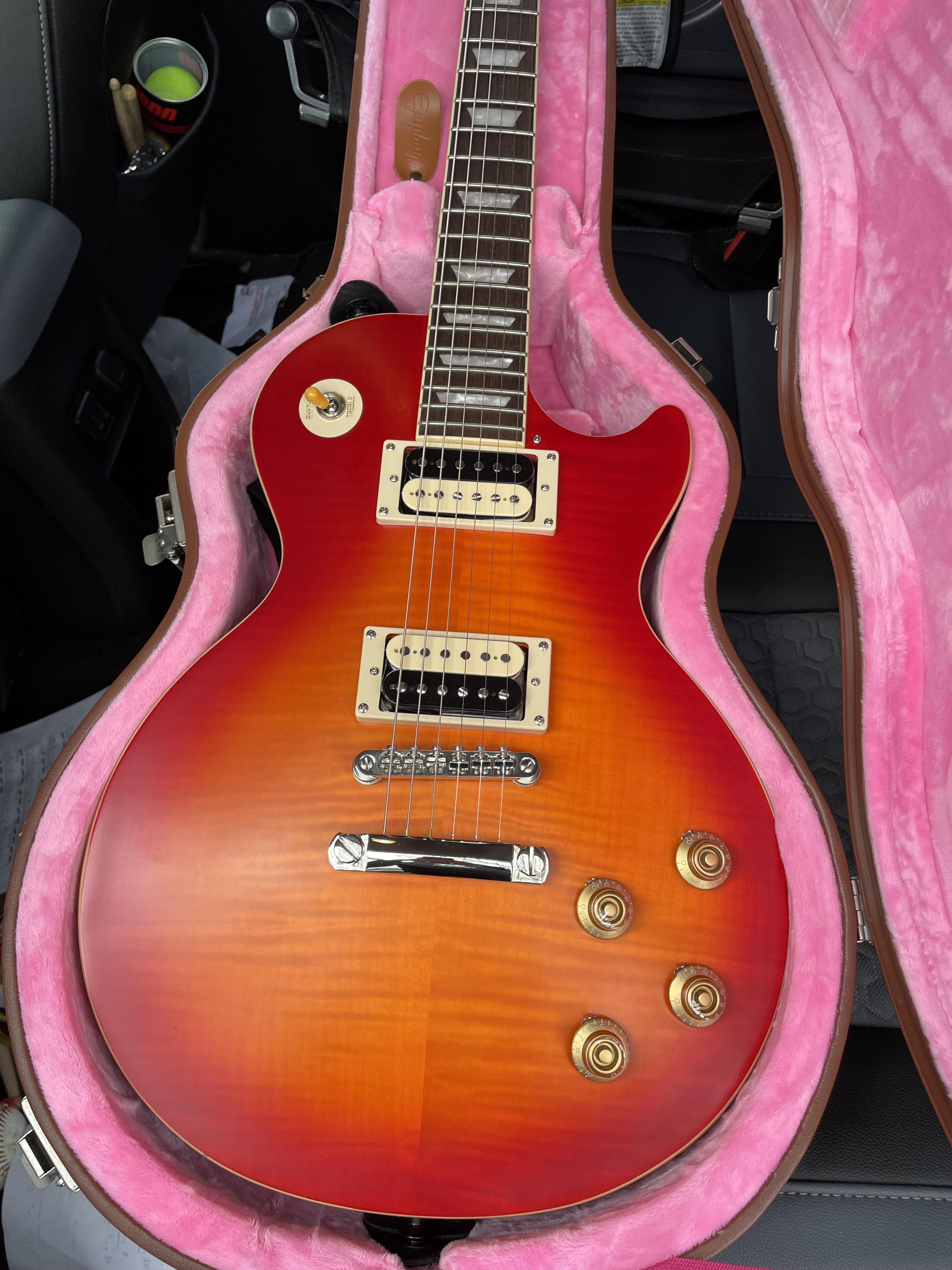 Finally got to put Slash Seymour Duncan's in my Epiphone Les Paul