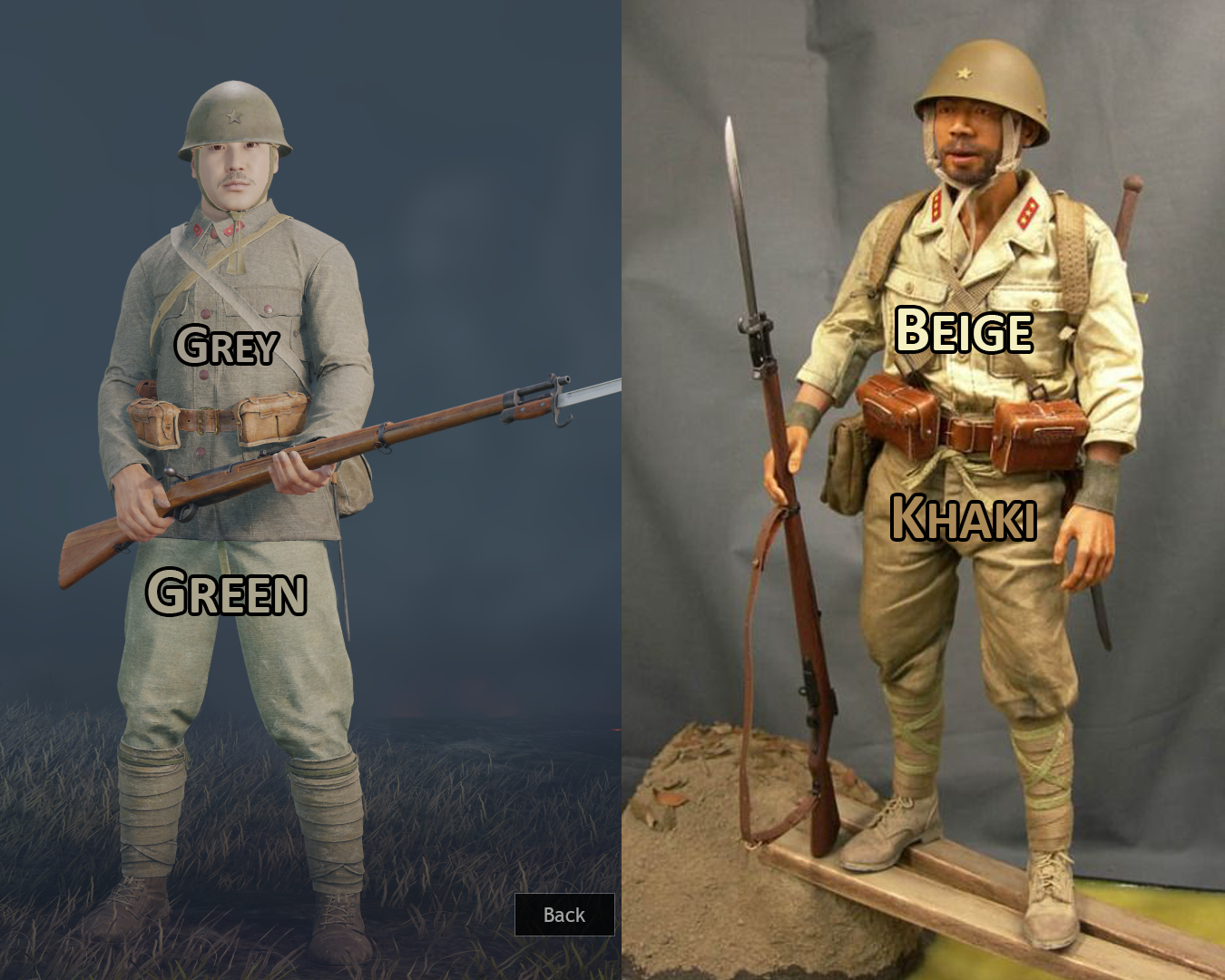 日本の制服は、本物の旧日本軍の制服とは全然違うんだよね。将来的に