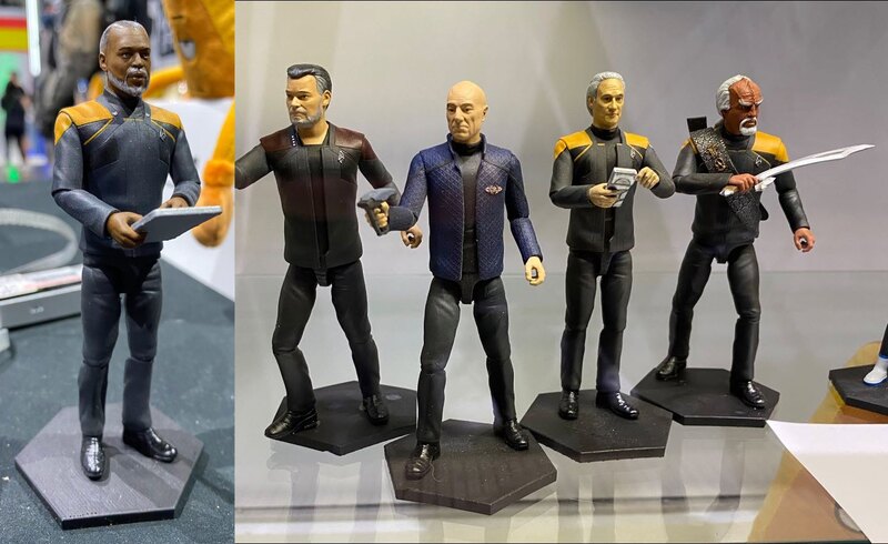 New Master Replicas Star Trek 4.5-inch Action Figures On Display