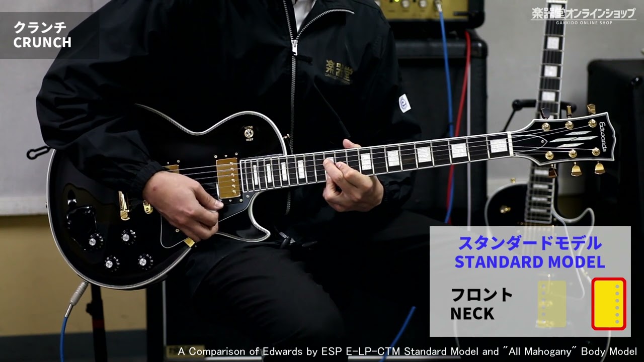 Edwards E-LP-CTM “All Mahogany” BK [Black] [当店オリジナルモデル