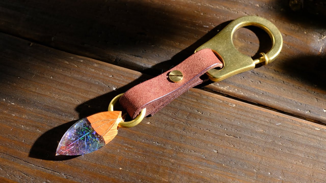 エデンリフの葉脈石 蒼葉 753WORKS ウッドレジン エデンリフの葉脈石