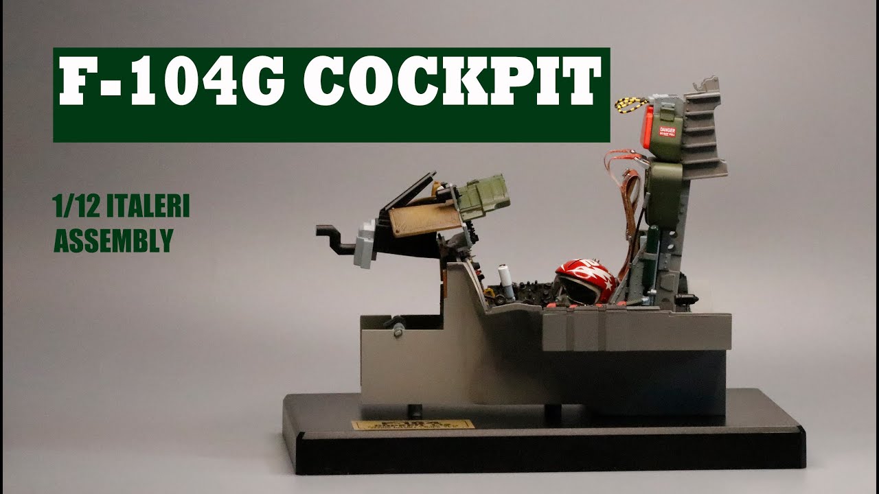 Building a F-104G Cockpit ,ITALERI 1/12, ASSEMBLY - YouTube