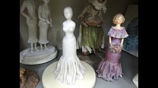 初めての粘土人形（創作紙粘土人形）1回目「顔とボディー」 - YouTube