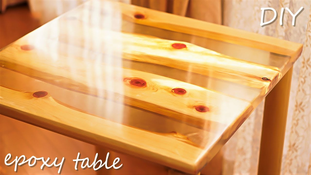 Epoxy Wood Table＊DIY＊リバーテーブル＊作り方＊2液性レジン