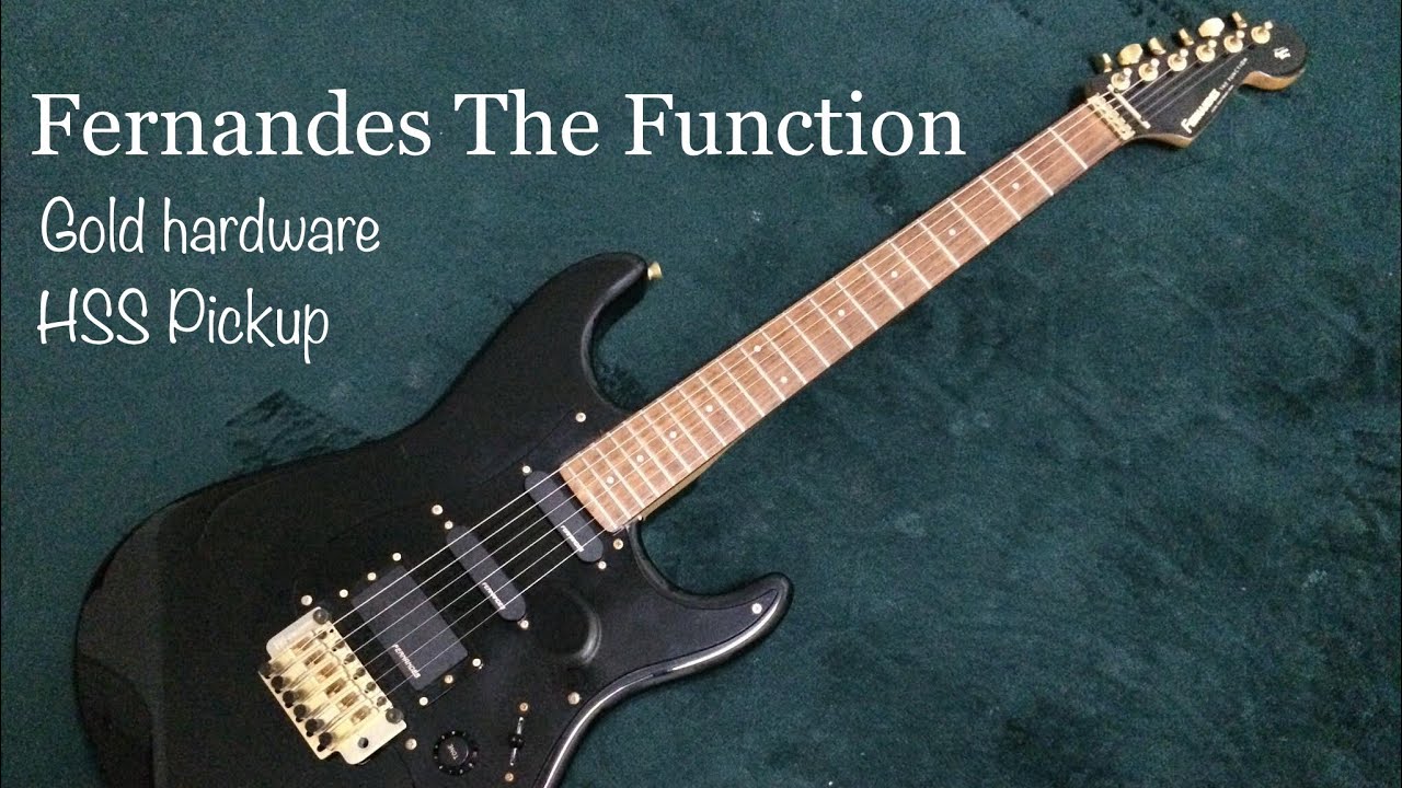 Fernandes The Function Stratocaster Mij 1990s - YouTube