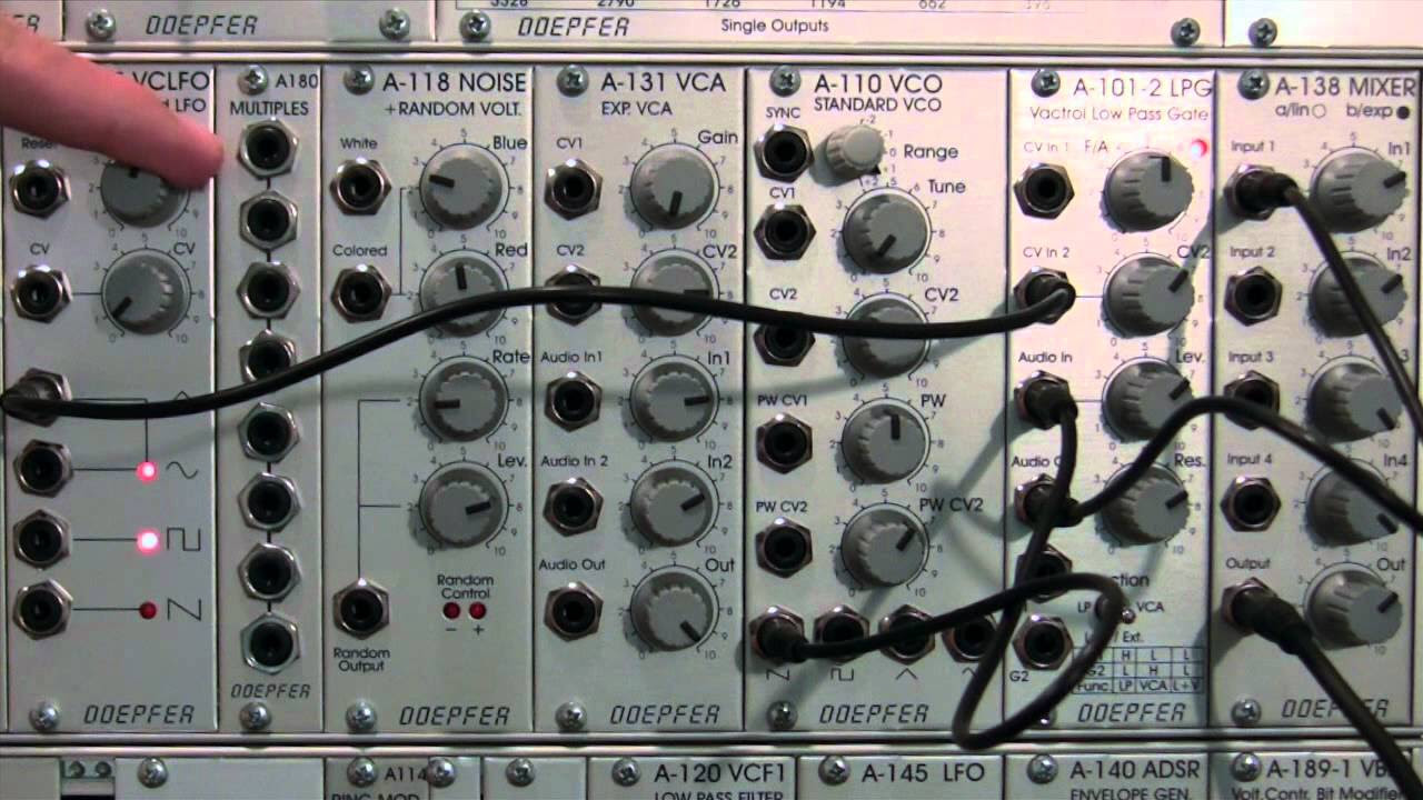 Doepfer A101-2 Low Pass Gate-Combined Mode - YouTube