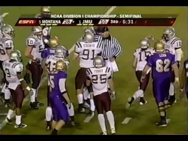 2008 NCAA FCS Semifinal - Montana vs James Madison - YouTube