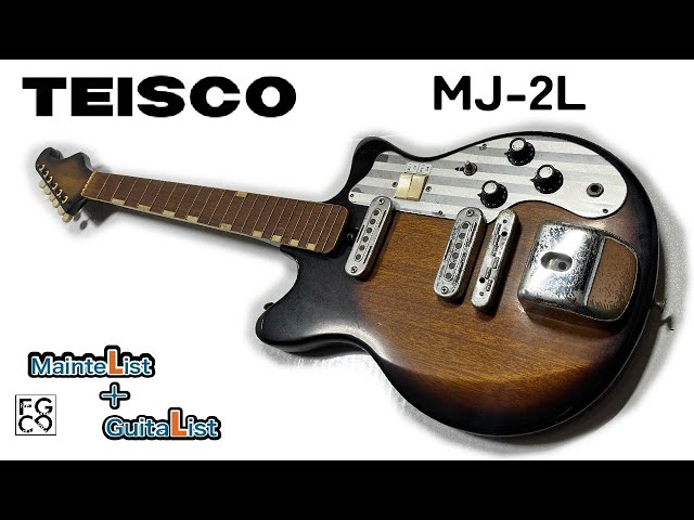 1960年代のビンテージギターを綺麗にしました/ TEISCO MJ-2L - YouTube