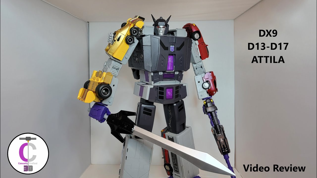 COMBINE! Transformers Review: Dx9 D13-D17 Attila (Menasor) - YouTube