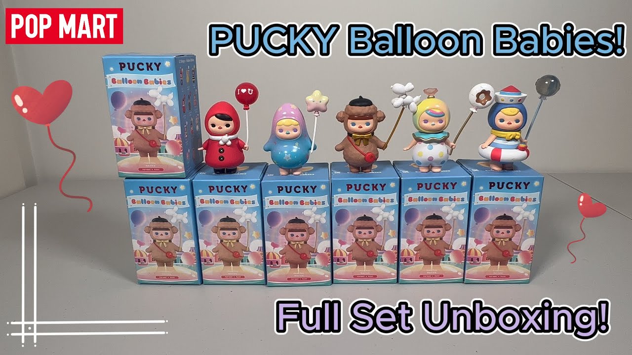 POPMART】💖 PUCKY Balloon Babies! 🎈🍭🌂 - BLIND BOX FULL SET