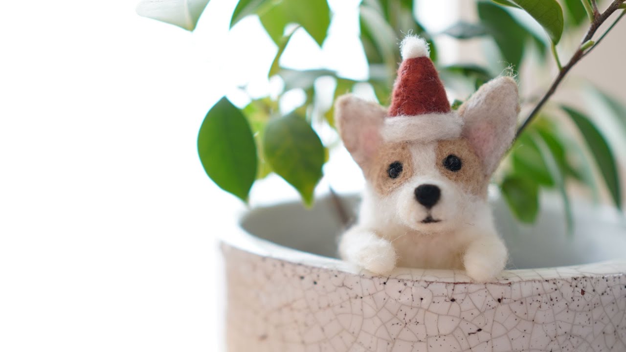 羊毛フェルトでコーギーを作るよ！ - YouTube