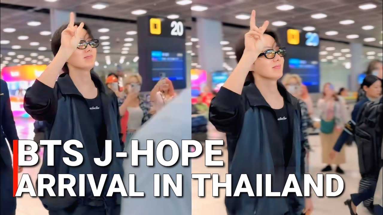 BTS J-HOPE Arrival in Thailand For 'Hope on the Stage' Concert in