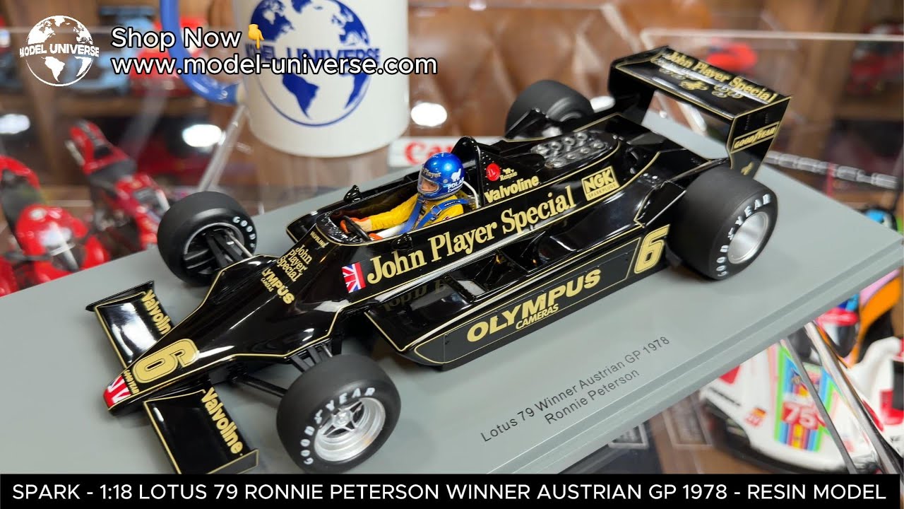 🔥 🏎️ Spark - 1:18 Lotus 79 JPS - No.6 Ronnie Peterson - Winner