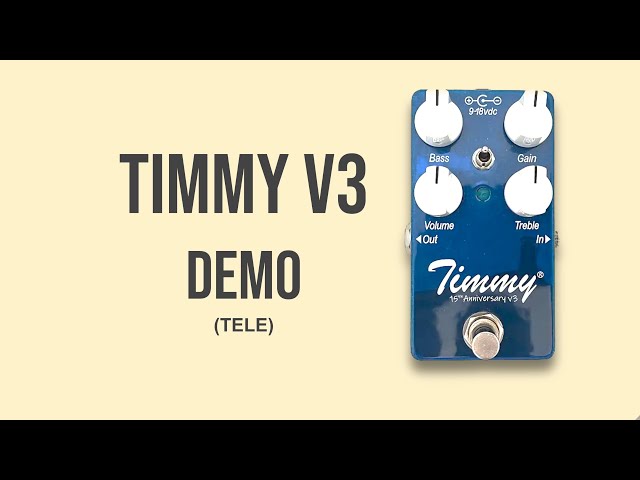 Paul Cochrane Timmy V3 Pedal Demo (Tele) - YouTube