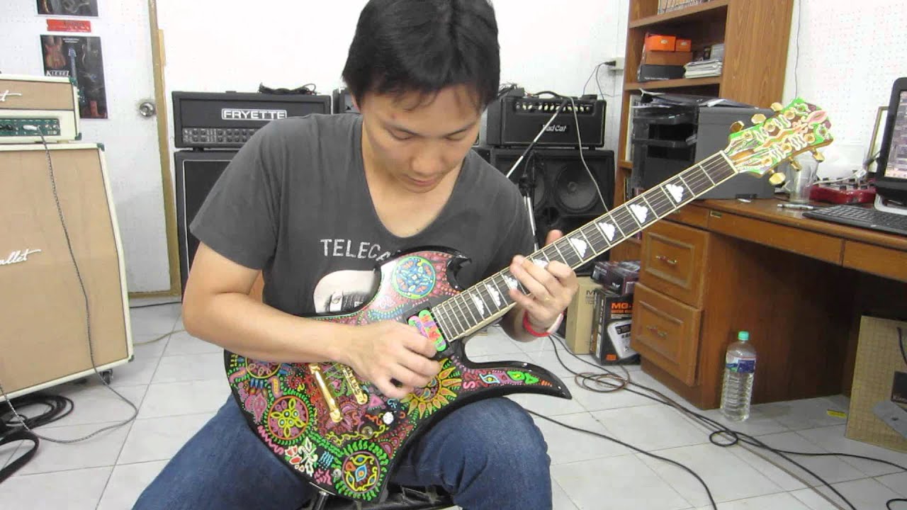 อ.โอ๋ ลองกีตาร์ Fernandes MG-120X Hide X JAPAN Signature Guitar