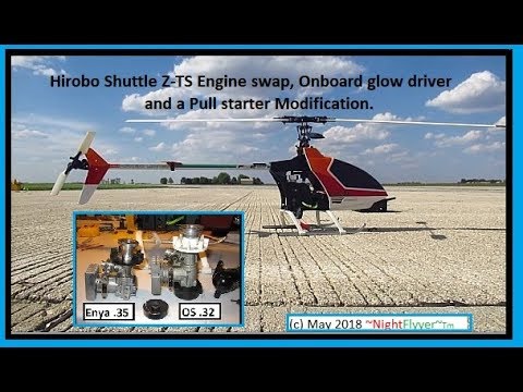 Old School Hirobo Shuttle Z-TS engine swapped with OS. 32 and Pull